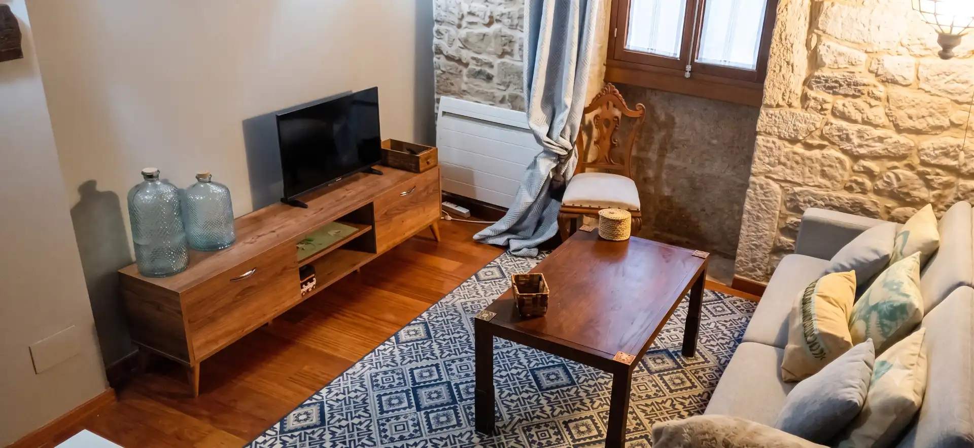 Sala de estar de Casa o chalet en venta en Muros con Amueblado