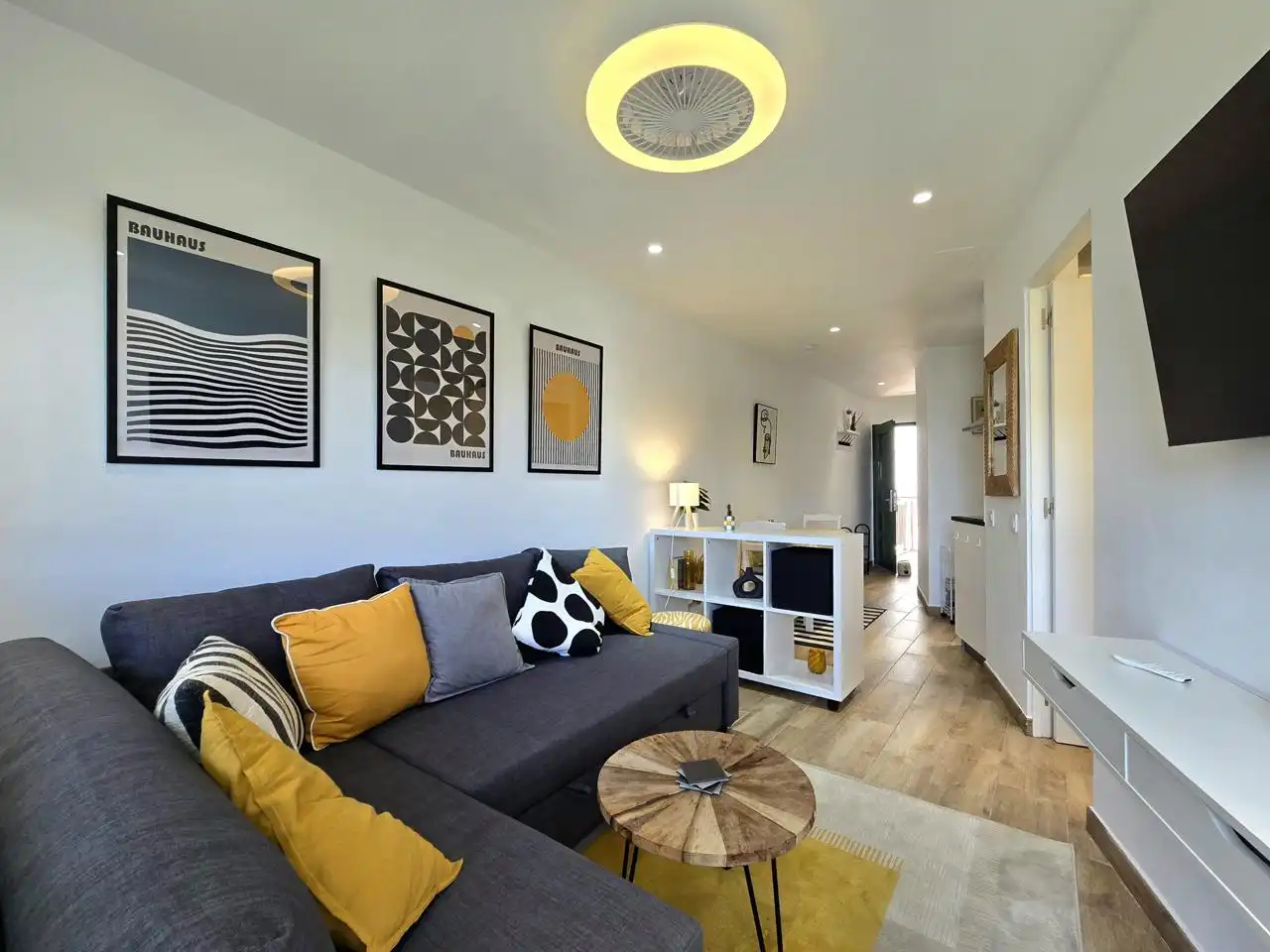 Wohnzimmer von Wohnungen zur Miete in San Bartolomé de Tirajana mit Terrasse, Möbliert und Balkon