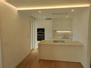 Kitchen of Flat for sale in Oleiros  with Heating, Terrace and Furnished