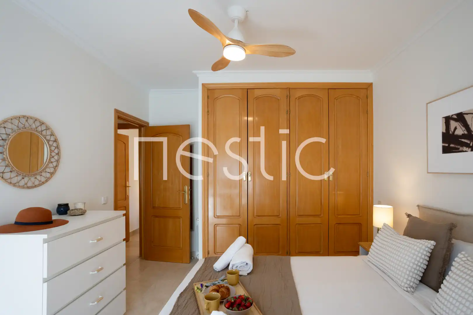 Habitación de Apartamento de alquiler en Madrid con Aire acondicionado, Calefacción y Terraza