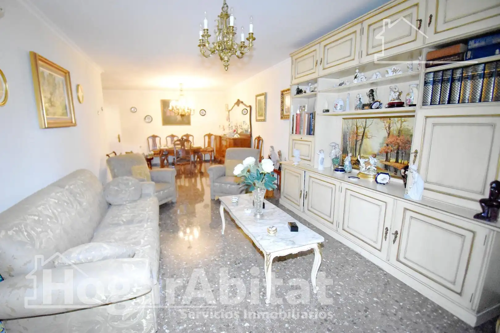 Sala d'estar de Pis en venda en  Valencia Capital amb Aire condicionat, Terrassa i Balcó