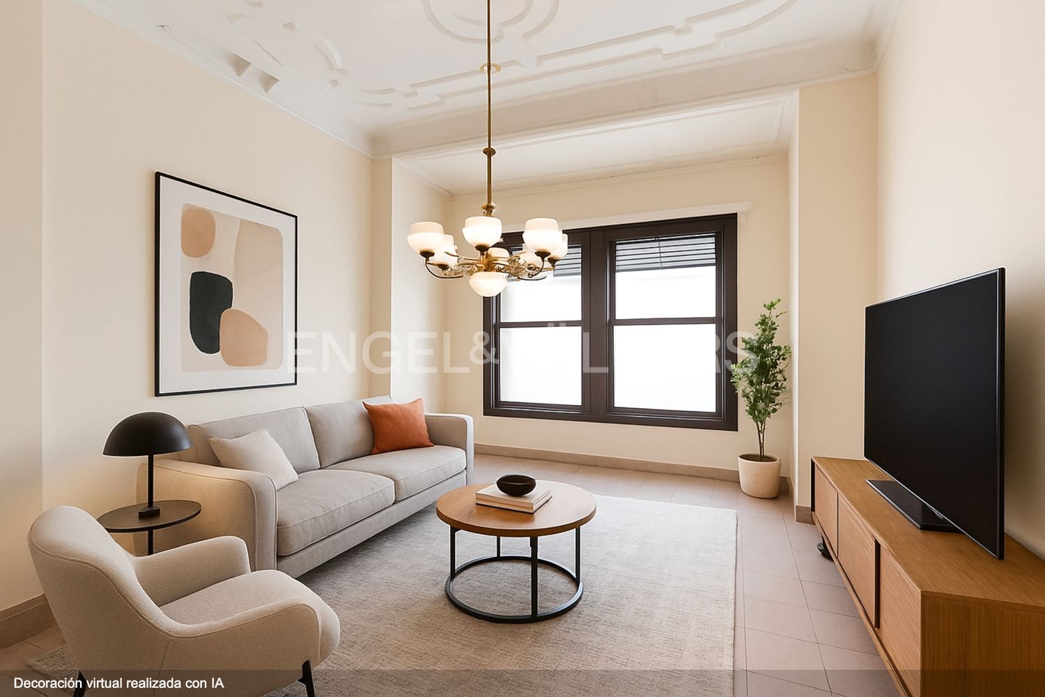 Sala d'estar de Apartament en venda en  Valencia Capital amb Calefacció