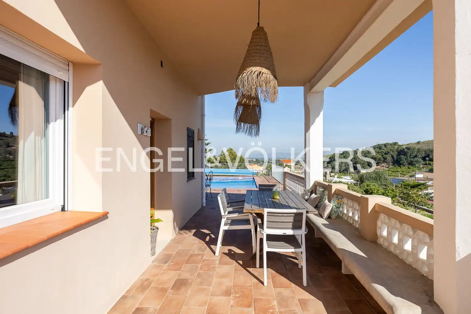 Terrassa de Casa o xalet de lloguer en Corbera amb Aire condicionat, Calefacció i Jardí privat