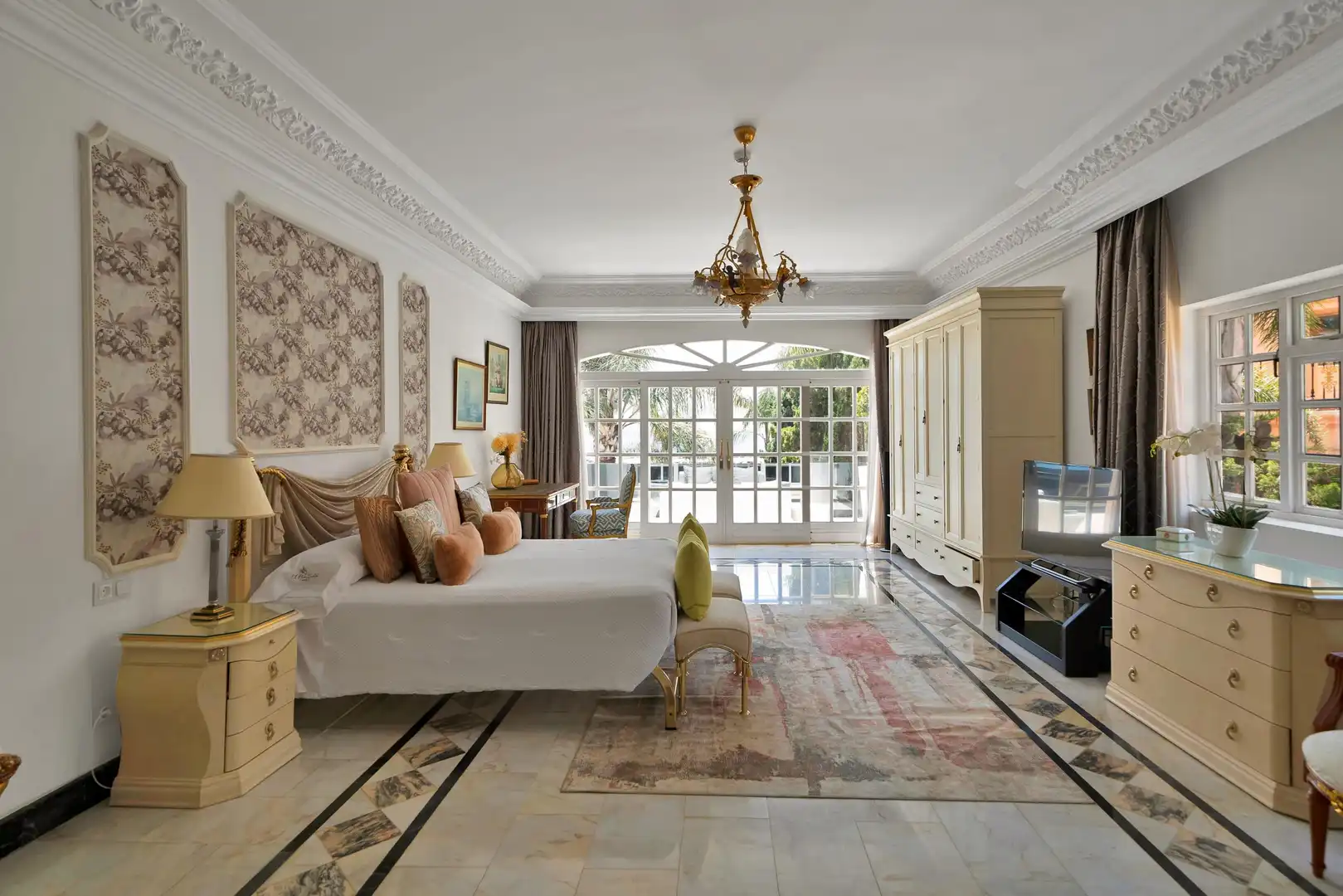 Schlafzimmer von Haus oder Chalet zur Miete in Marbella mit Heizung, Privatgarten und Terrasse