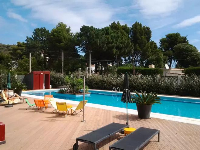 Swimming pool of House or chalet for sale in Colera  with Air Conditioner, Heating and Private garden