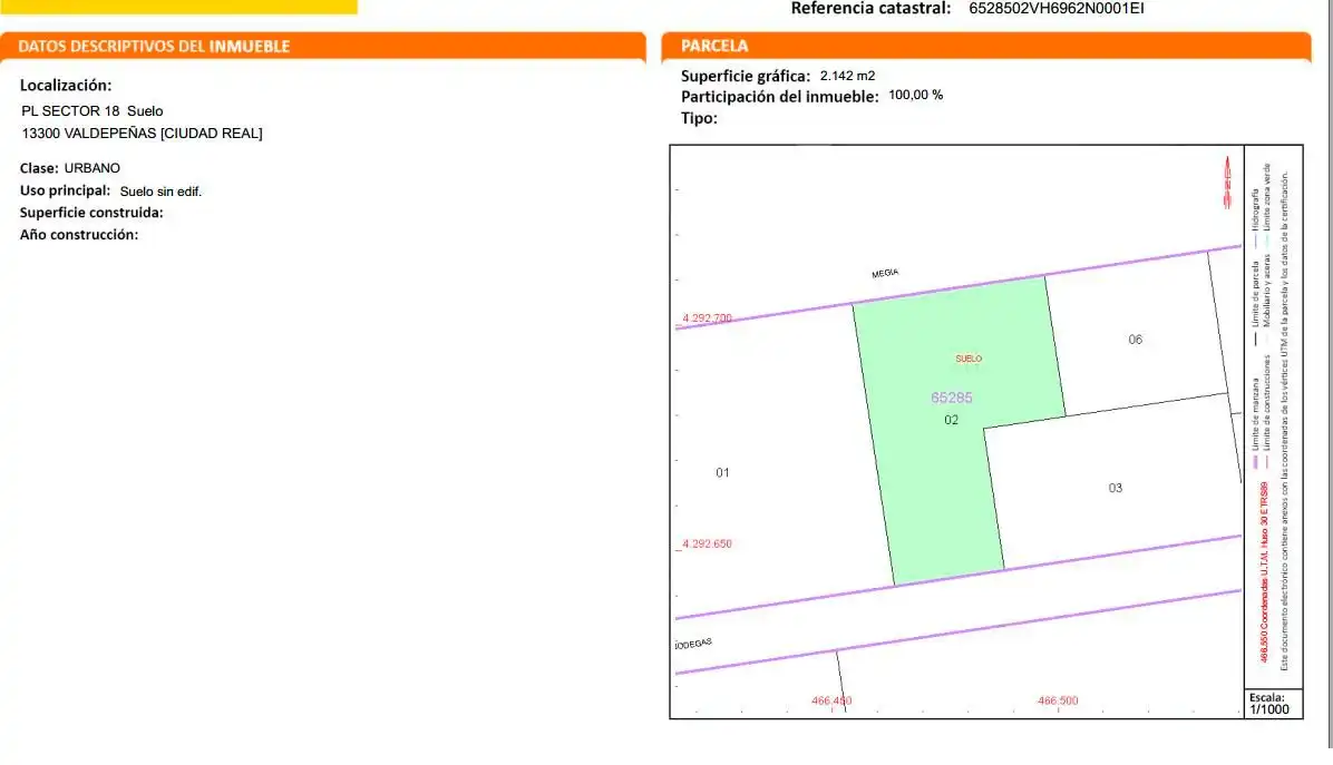 Residential land for sale in Calle Virgen del Carmen, imagen 11