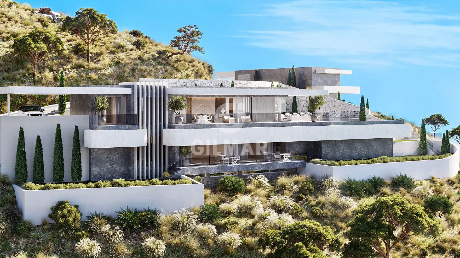 Exterior view of Houses for sale in Benahavís  with Heating, Private garden and Swimming Pool