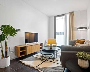 Living room of Apartment to share in  Barcelona Capital  with Air Conditioner and Terrace