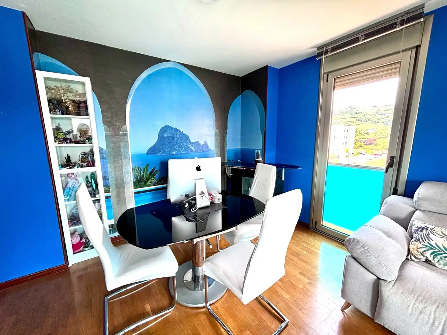Dining room of Flat for sale in Gijón   with Heating, Private garden and Parquet flooring