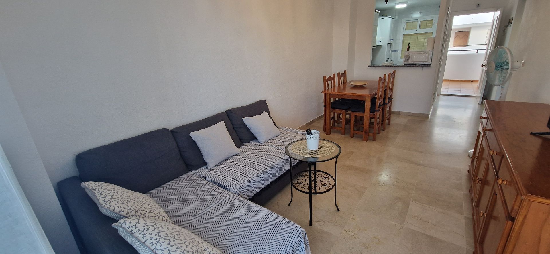 Living room of Apartment to rent in El Portil  with Heating, Terrace and Furnished