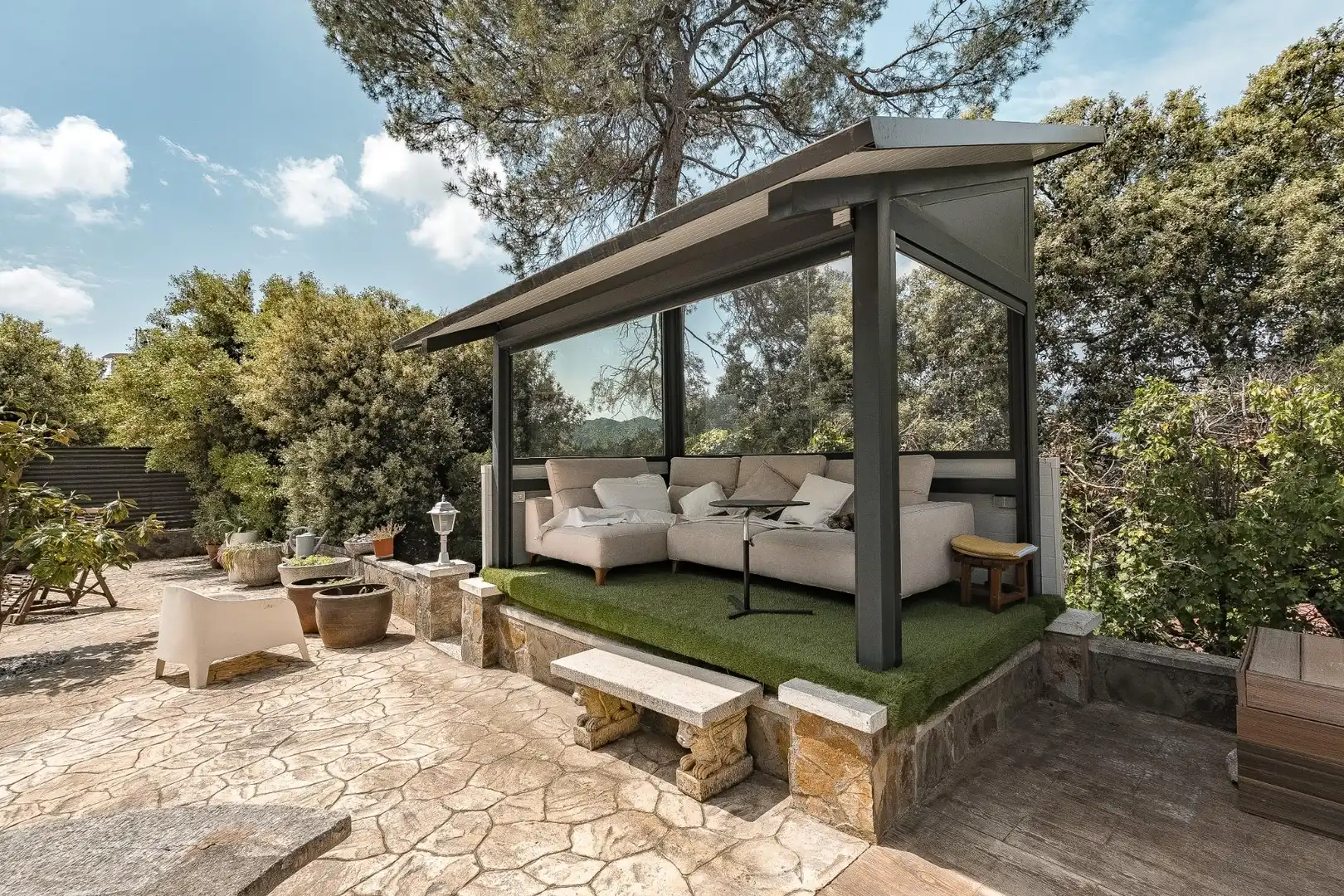 Terrassa de Casa o xalet en venda en Vacarisses amb Aire condicionat, Calefacció i Jardí privat