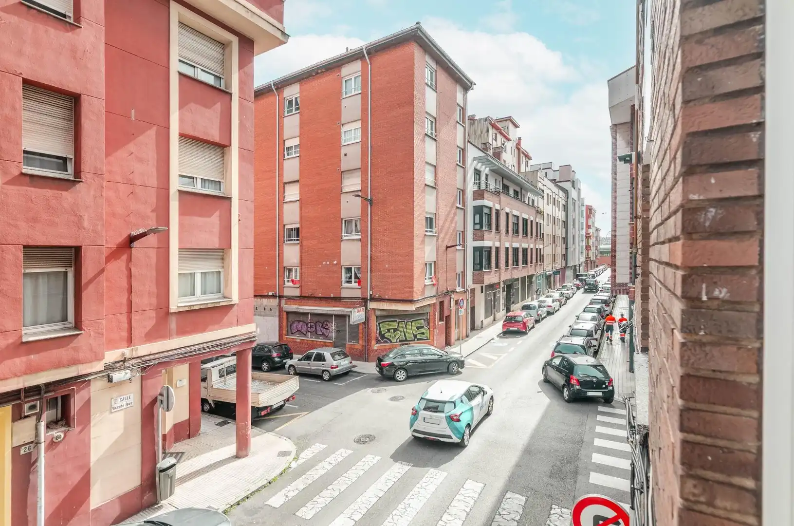 Vista exterior de Pis en venda en Gijón  amb Calefacció i Moblat