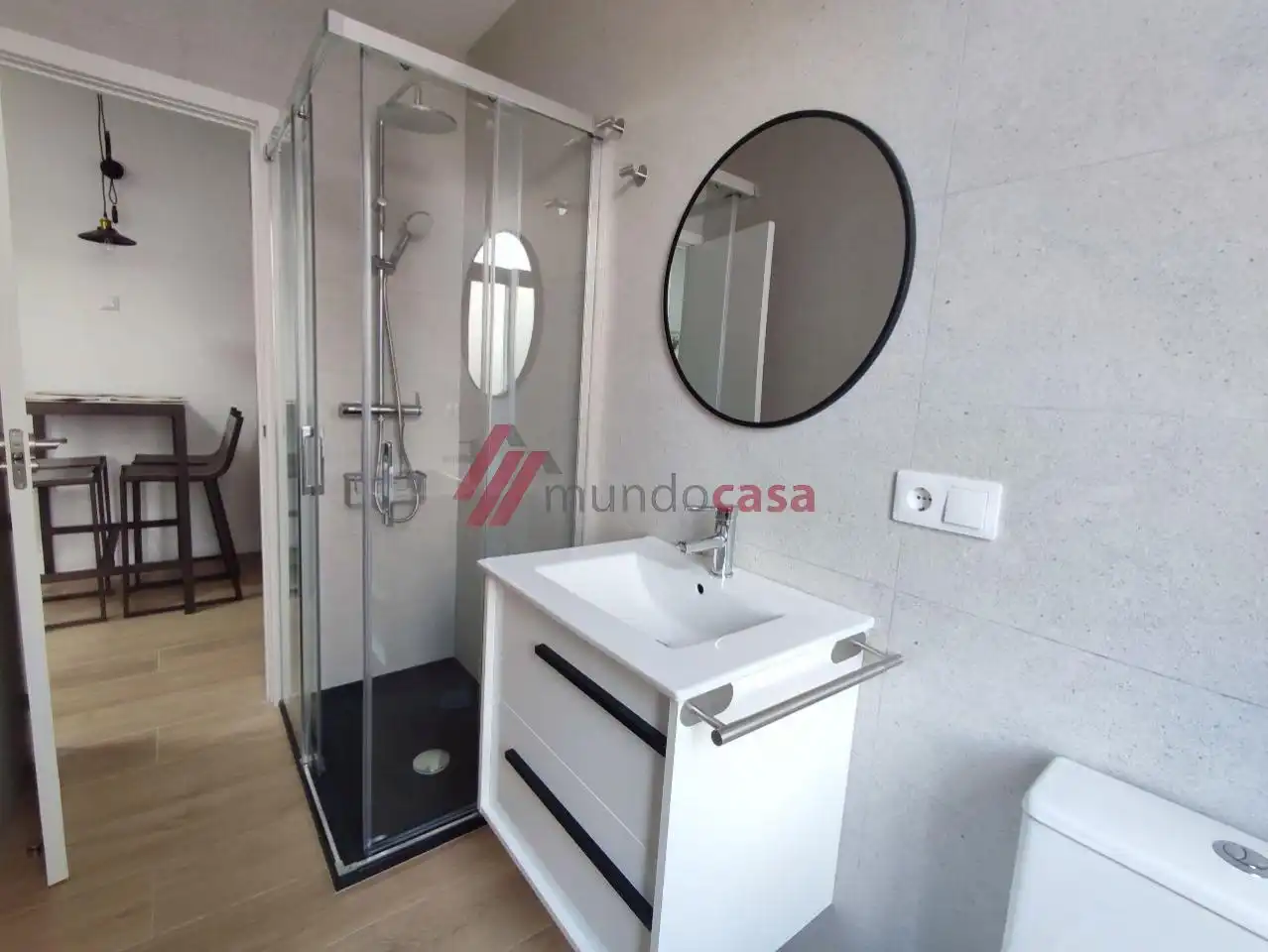 Badezimmer von Wohnung zur Miete in Ferrol mit Heizung, Terrasse und Möbliert