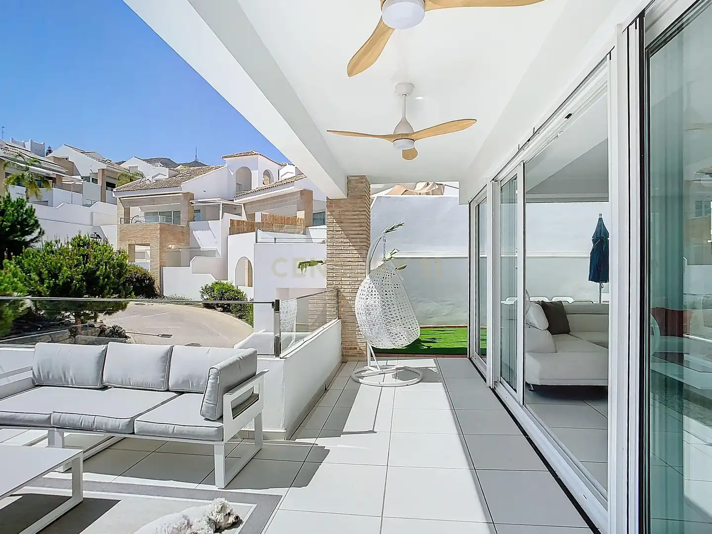 Terrasse von Haus oder Chalet zum Verkauf in Benalmádena mit Klimaanlage, Balkon und Alarm