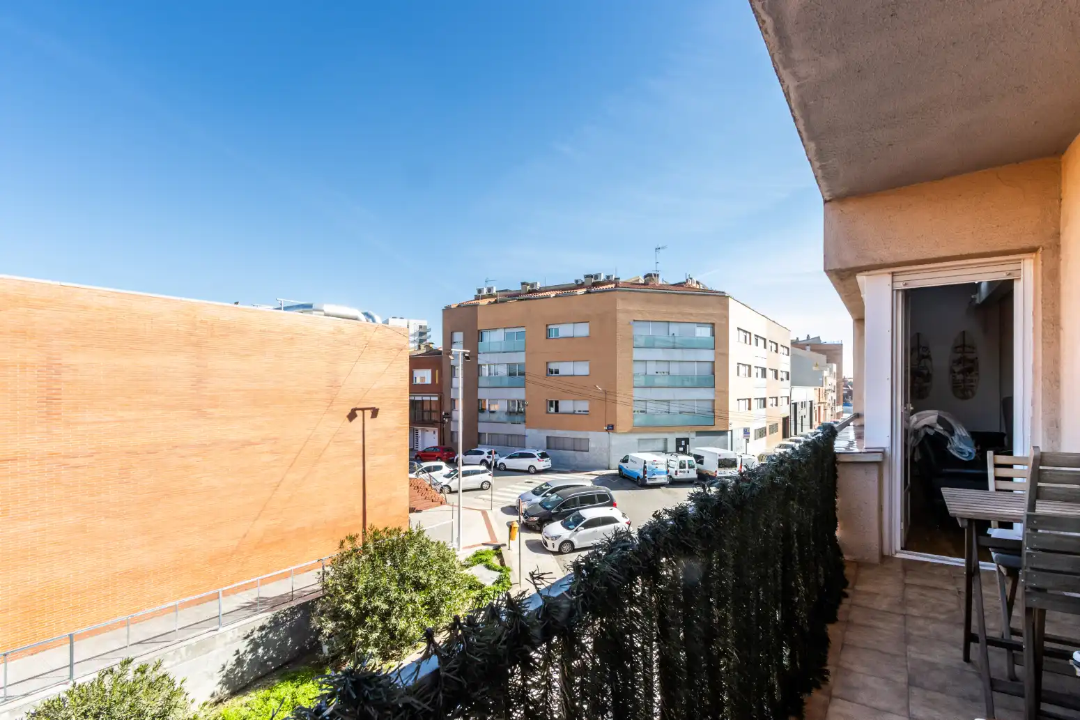 Exterior view of Flat for sale in Terrassa  with Heating, Parquet flooring and Balcony