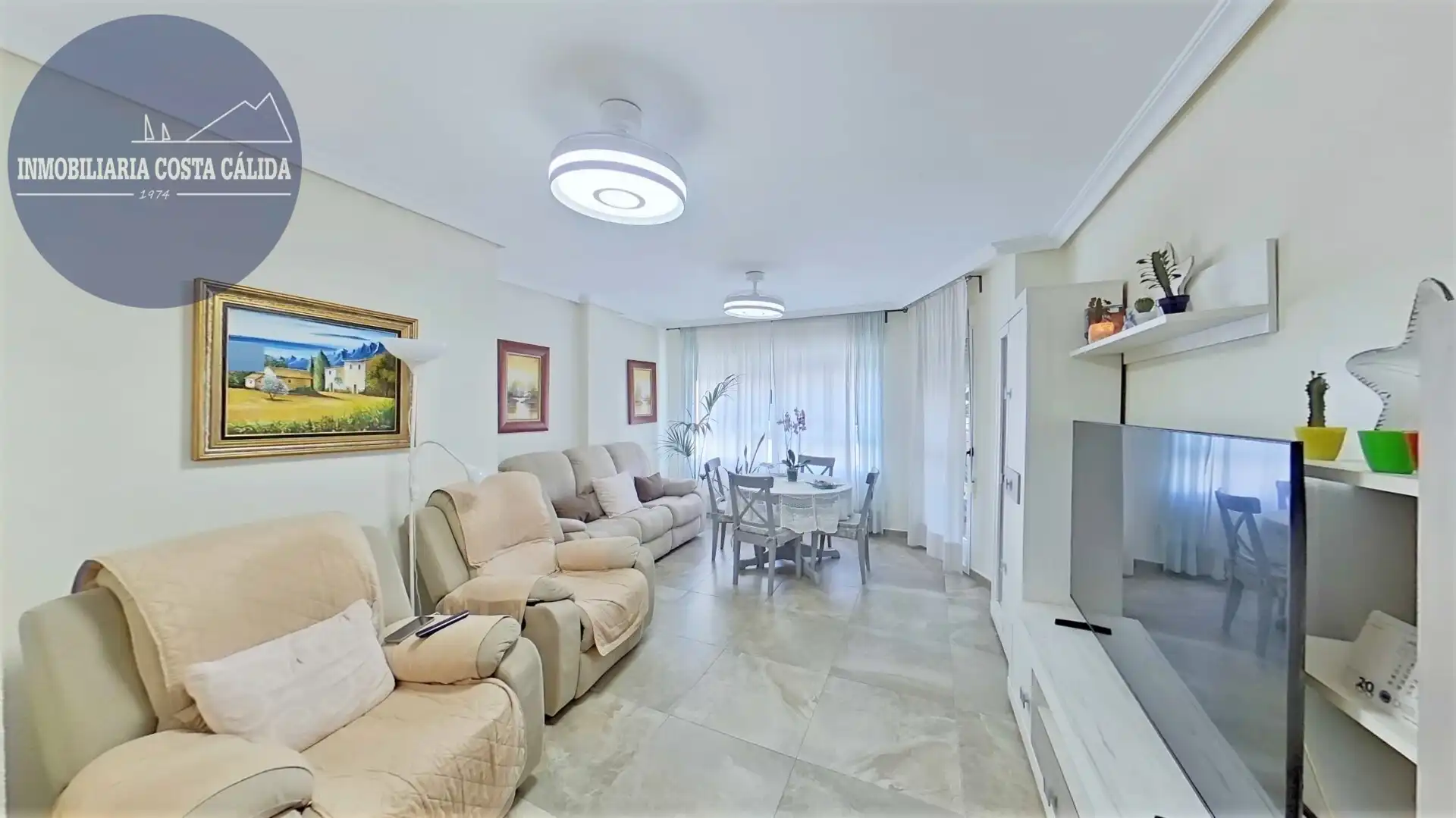 Wohnzimmer von Wohnung zum Verkauf in Águilas mit Balkon