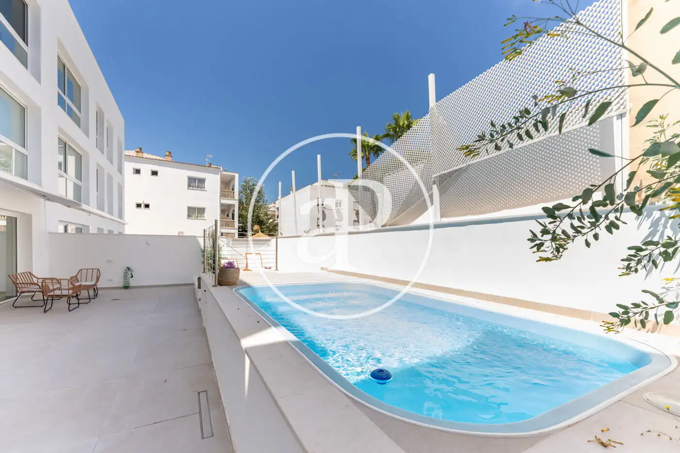 Piscina de Piso de alquiler en Ses Salines con Aire acondicionado, Calefacción y Terraza