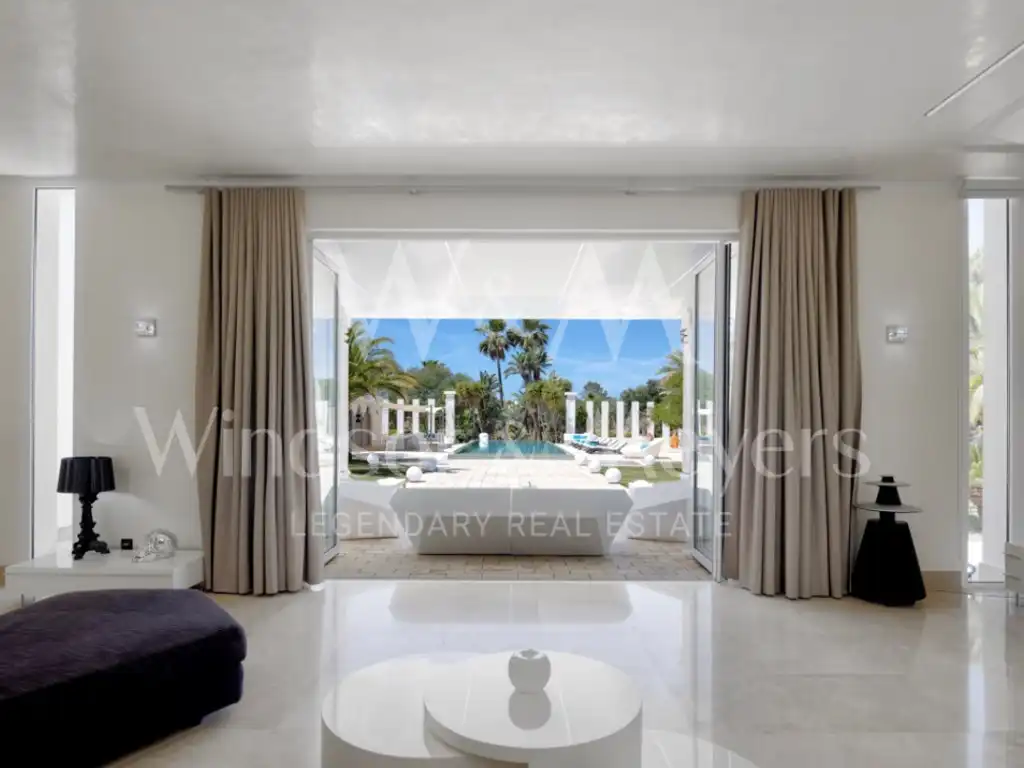 Sala de estar de Casa o chalet en venta en Sant Josep de sa Talaia con Jardín privado, Terraza y Piscina