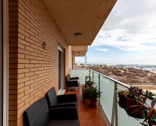 Terrace of Flat for sale in  Almería Capital  with Air Conditioner, Heating and Parquet flooring