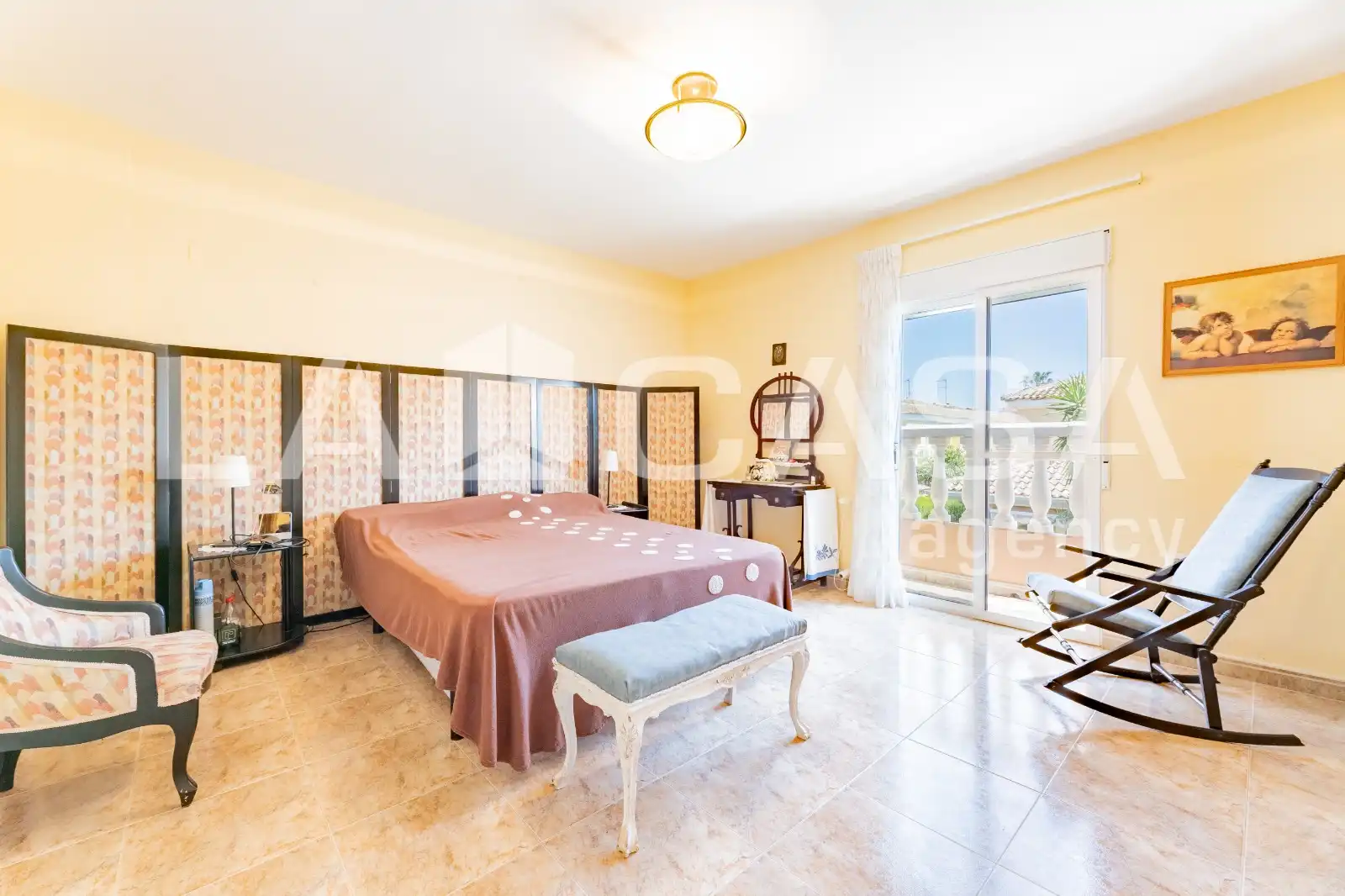 Dormitori de Casa adosada en venda en Sagunto / Sagunt amb Terrassa, Piscina i Balcó