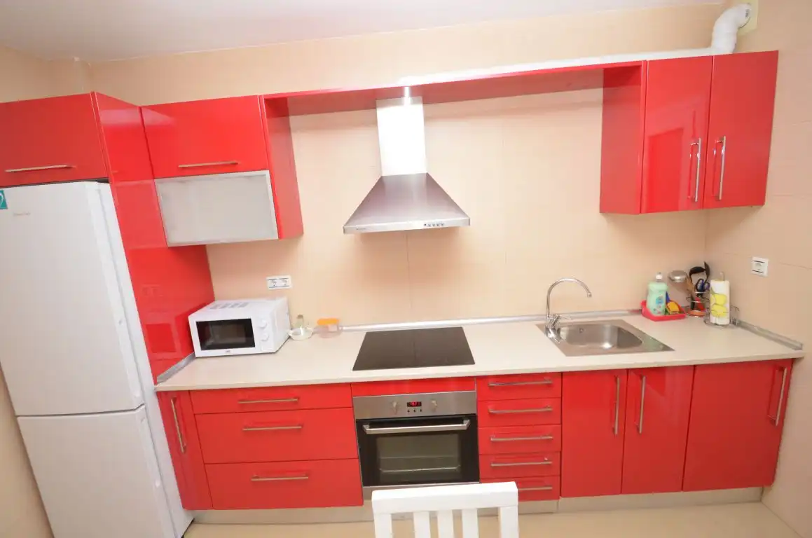 Cocina de Piso de alquiler en Roquetas de Mar con Terraza, Amueblado y Piscina comunitaria