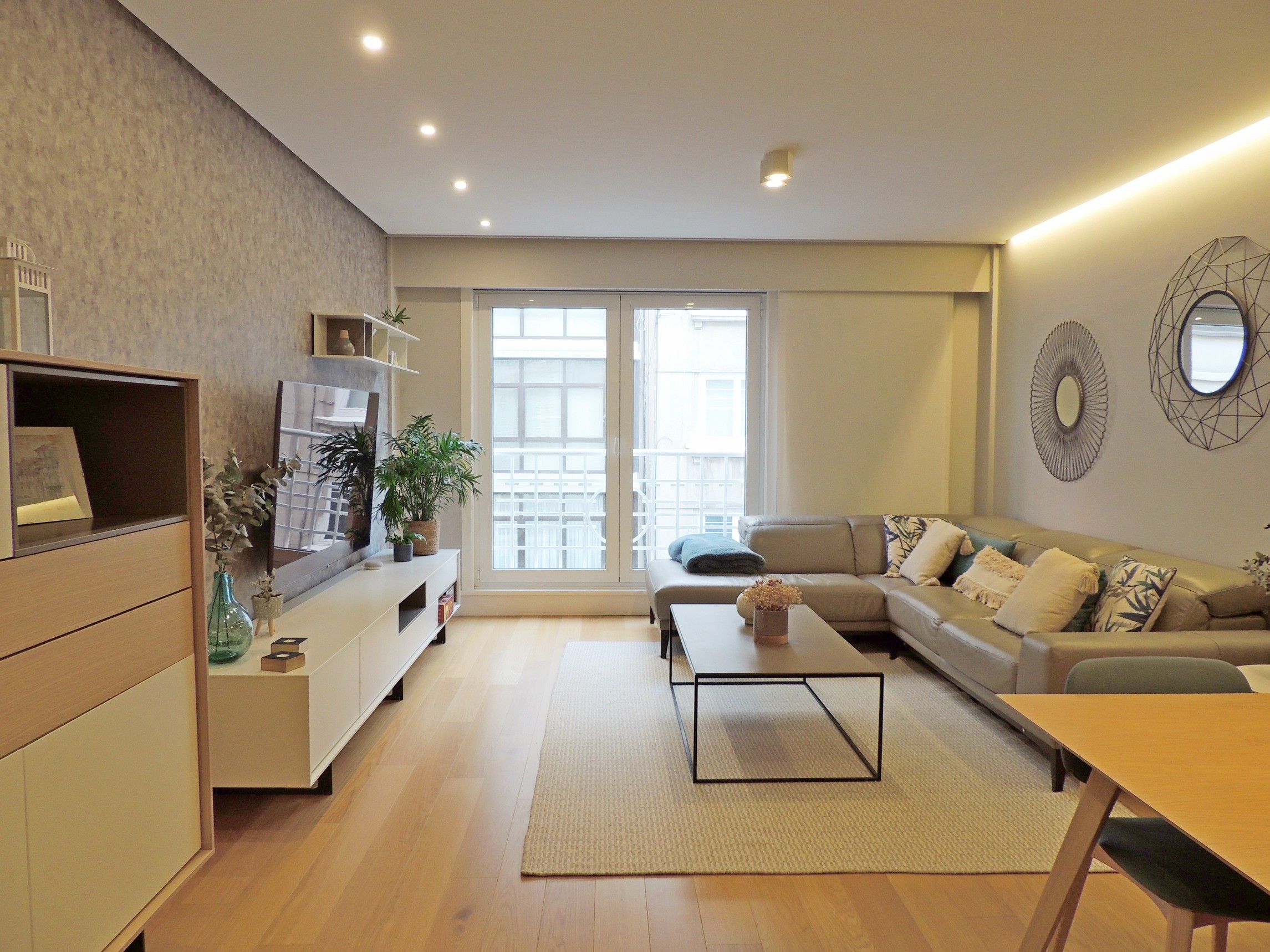 Living room of Apartment to rent in A Coruña Capital   with Heating and Furnished