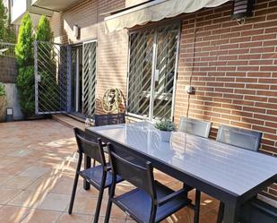 Terrace of Flat to rent in  Madrid Capital  with Air Conditioner, Heating and Private garden