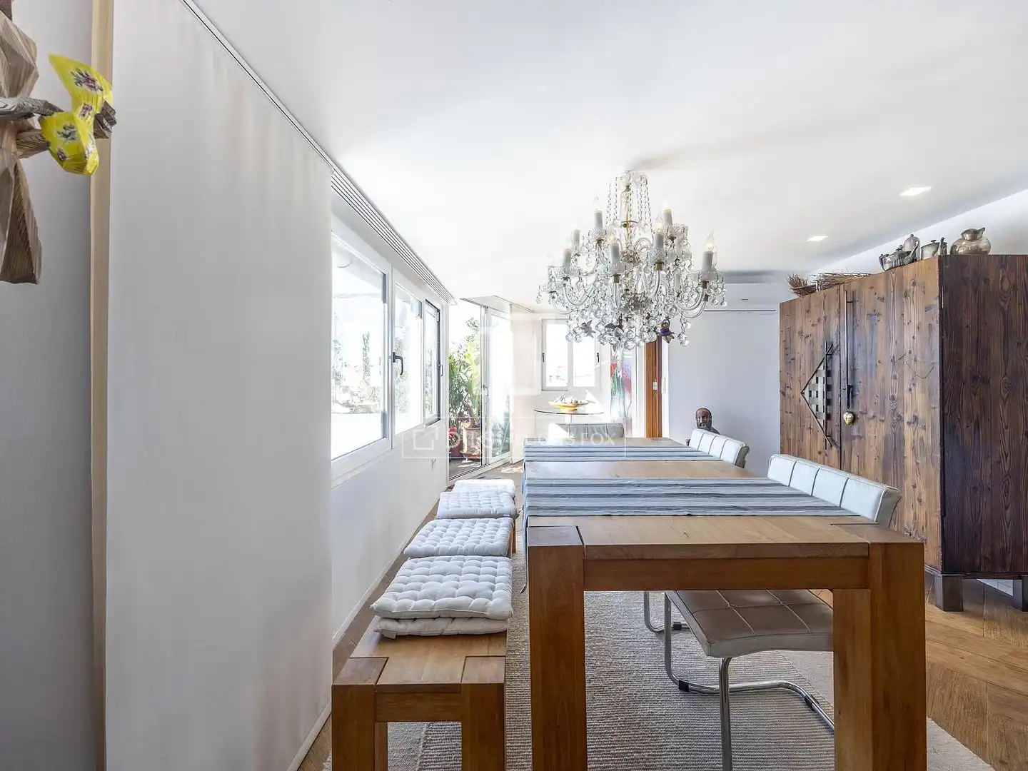 Esszimmer von Dachboden zum Verkauf in Valencia del Ventoso mit Klimaanlage, Terrasse und Balkon