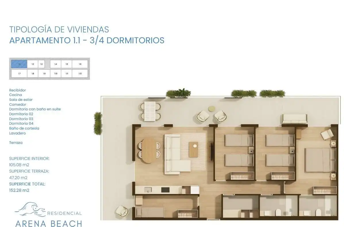 Apartment mit Terrasse zum Verkauf in Moncófar Playa, imagen 10