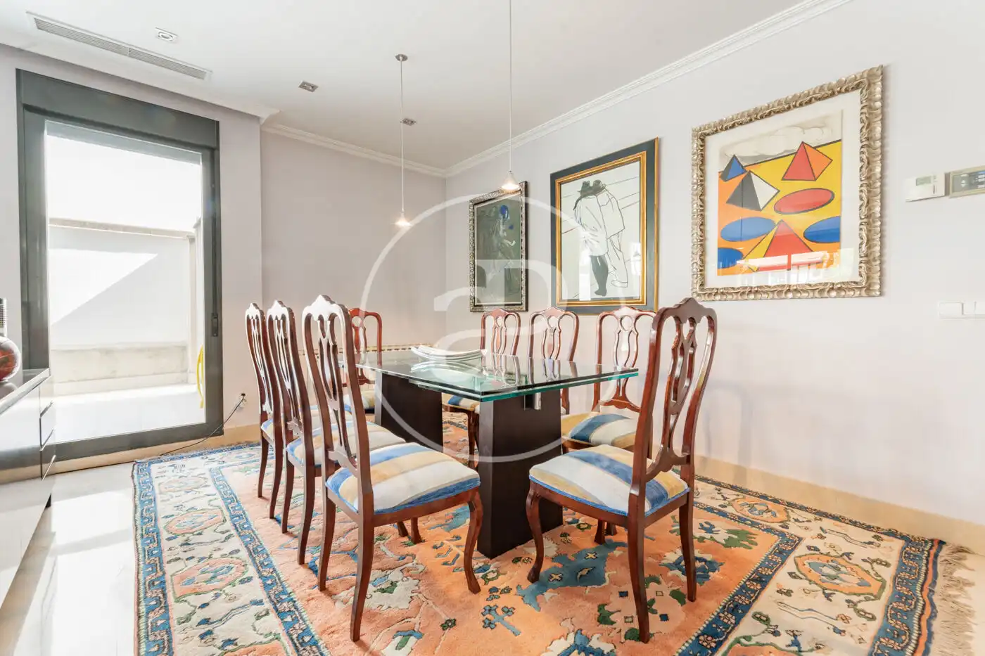 Comedor de Casa adosada en venta en Madrid con Aire acondicionado, Calefacción y Jardín privado