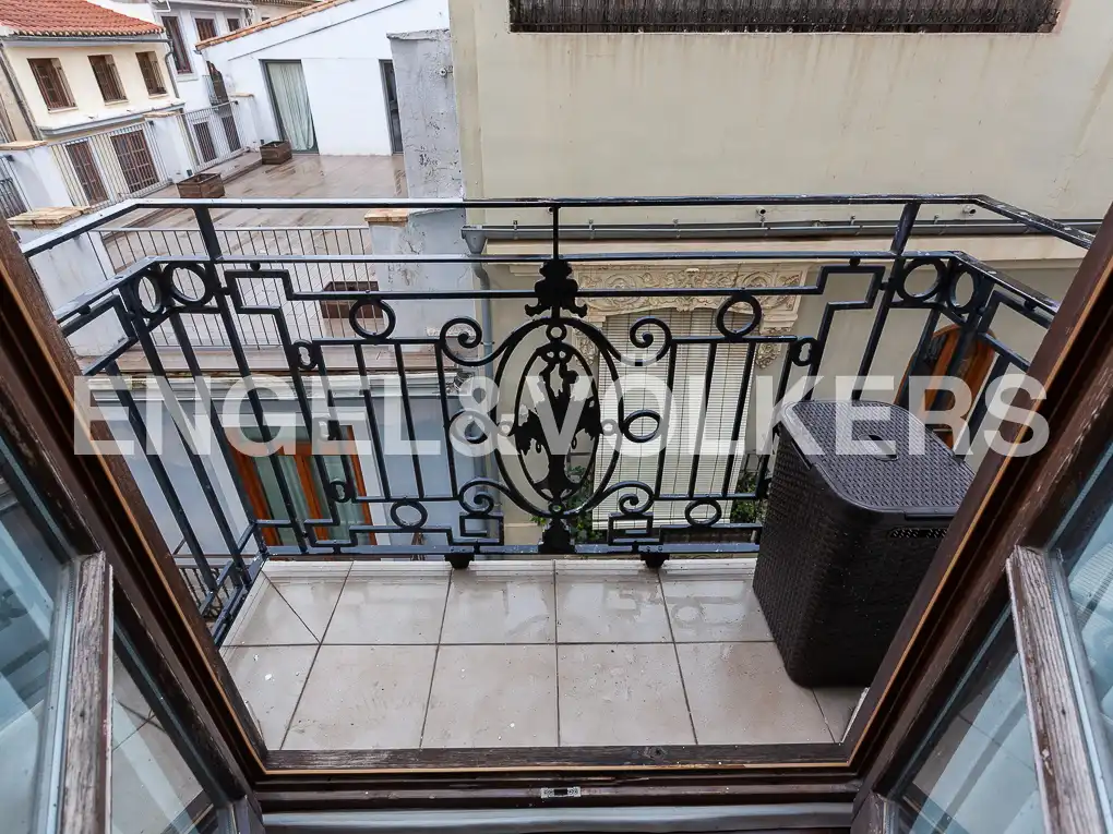 Terraza de Piso de alquiler en Valencia con Aire acondicionado, Calefacción y Parquet