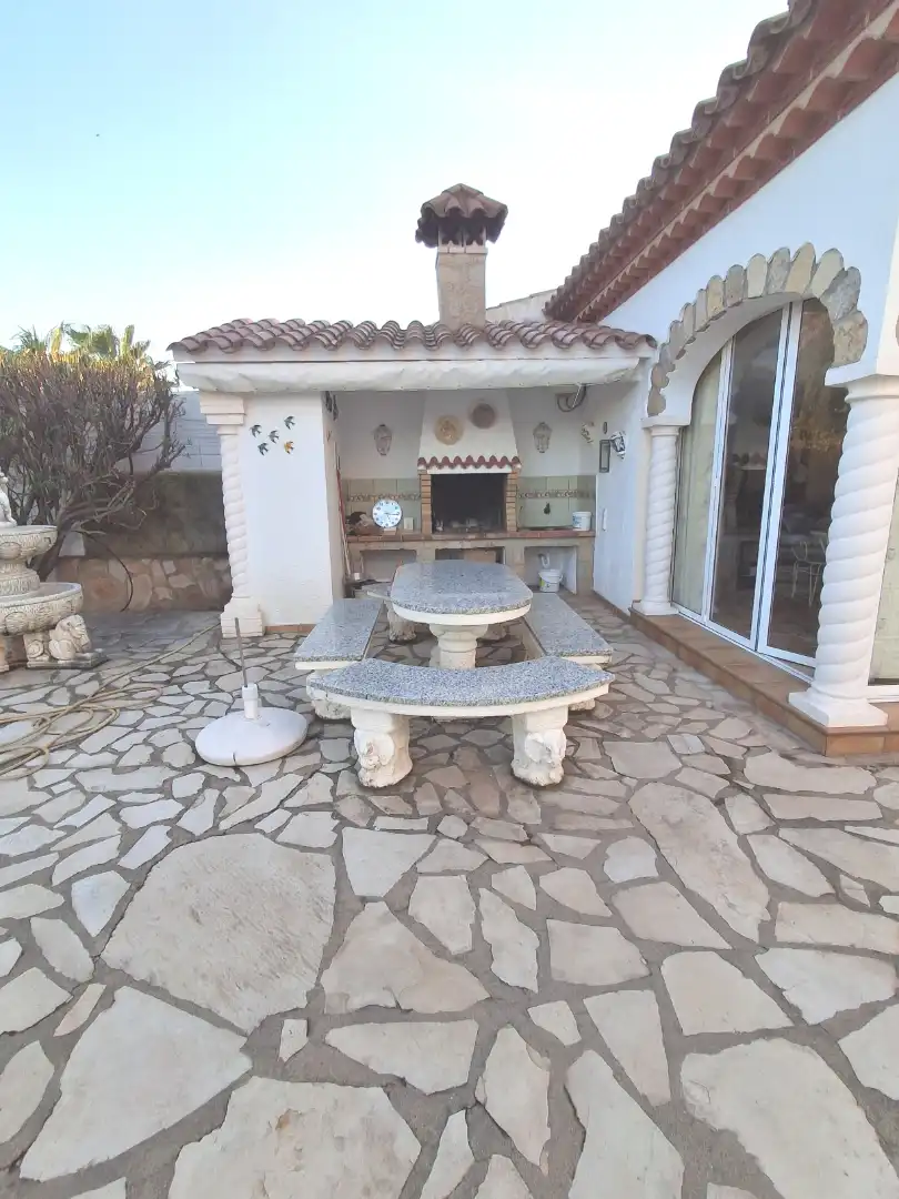 Terraza de Casa o chalet en venta en Mont-roig del Camp con Aire acondicionado, Calefacción y Jardín privado