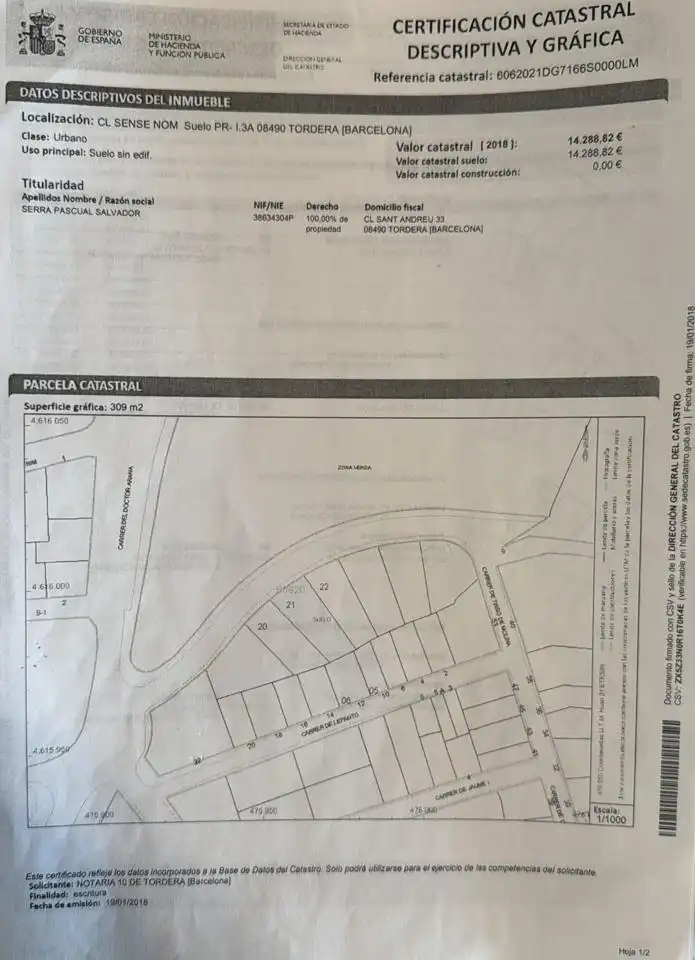 Terreny residencial en venda a Tordera pueblo, imagen 3