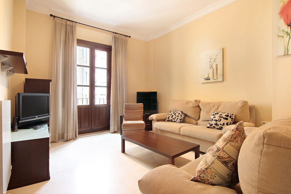 Sala de estar de Piso de alquiler en  Granada Capital con Aire acondicionado, Calefacción y Amueblado