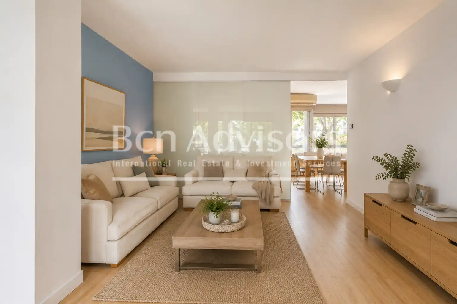 Sala de estar de Piso en venta en Barcelona con Aire acondicionado, Calefacción y Jardín privado
