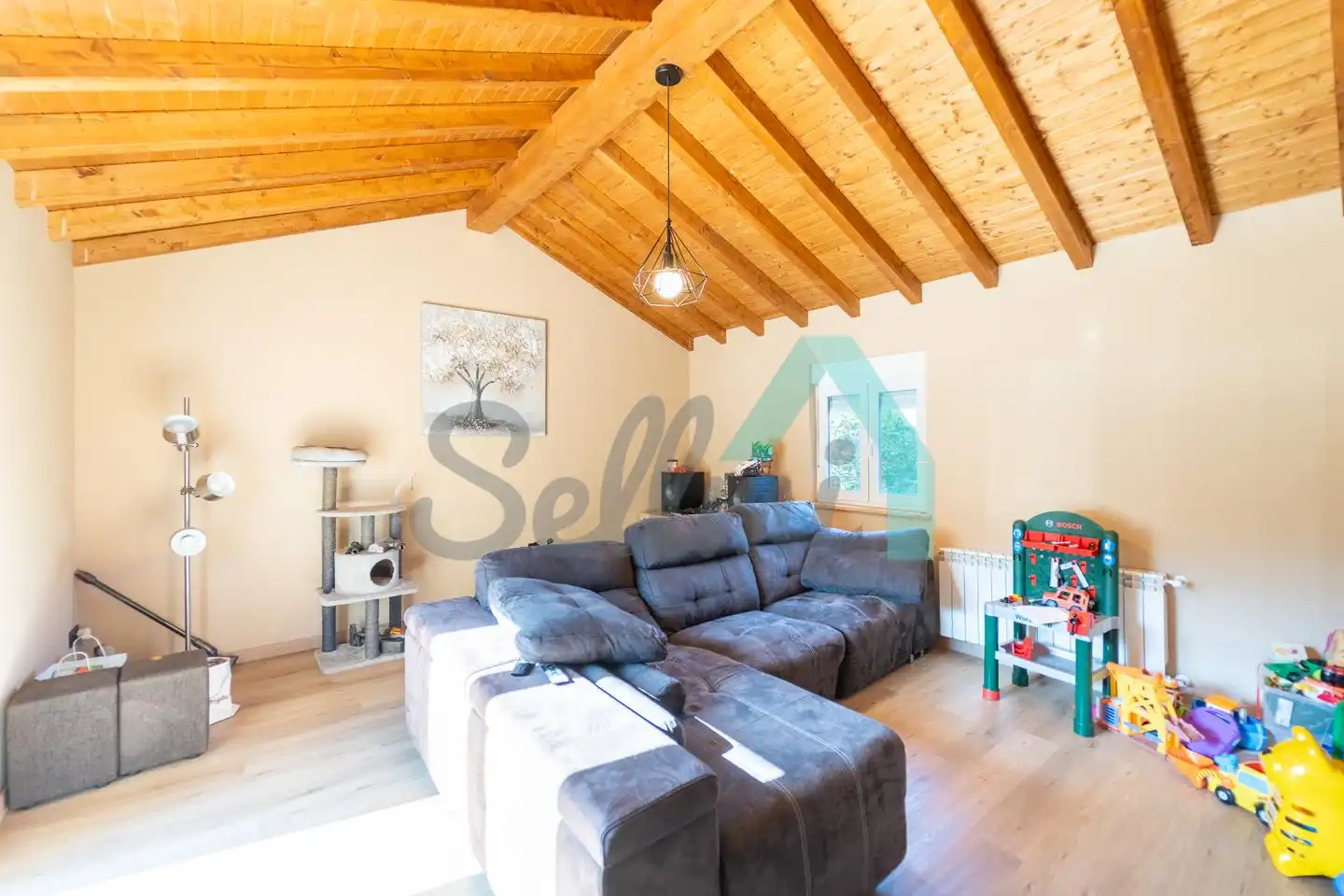 Living room of Houses for sale in Siero  with Heating, Private garden and Terrace