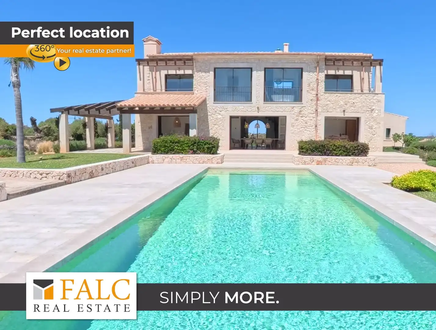 Landhaus mit Pool zum Verkauf in Cala Llombards