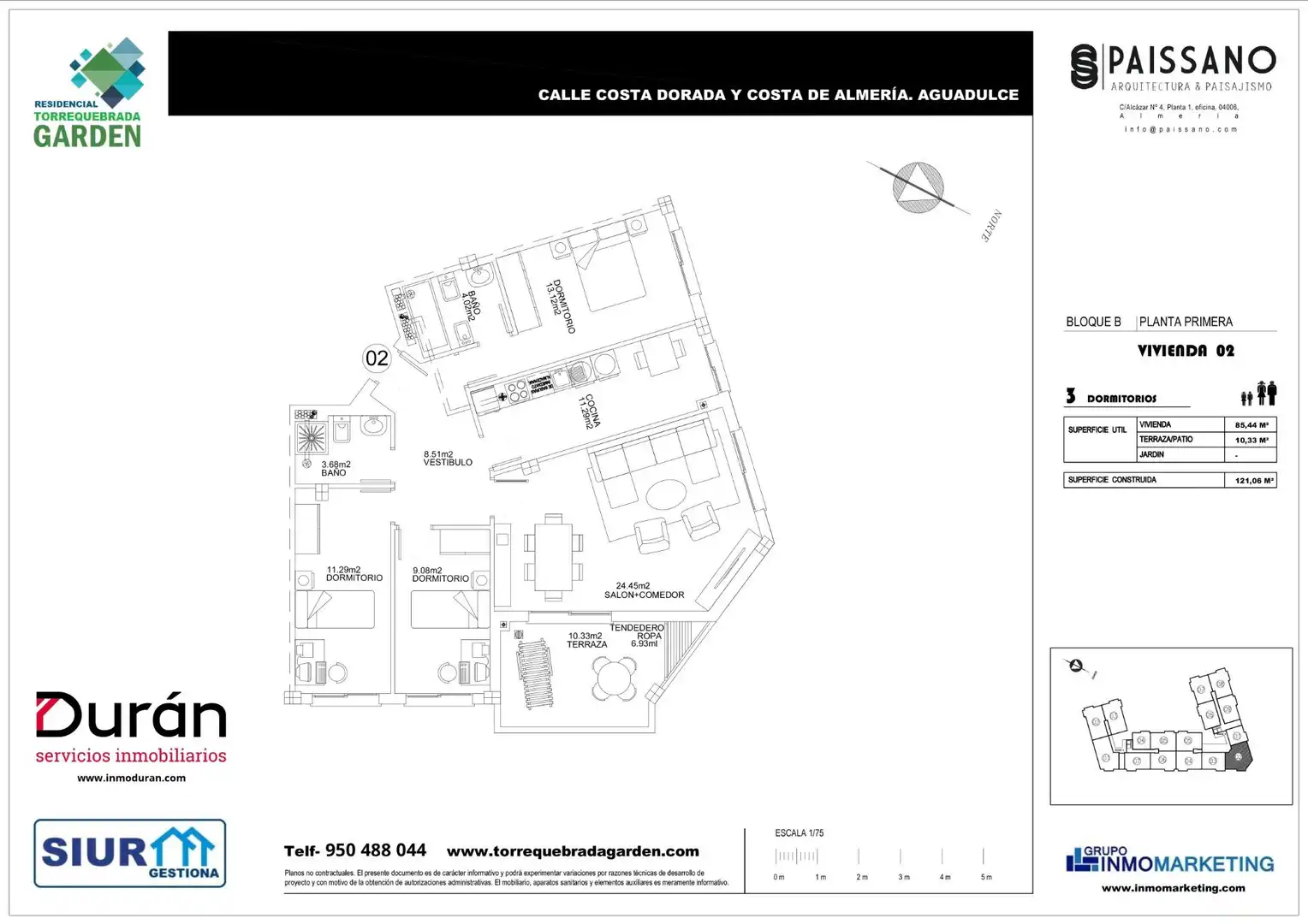 Flat for sale in Roquetas de Mar  with Air Conditioner, Terrace and Community pool