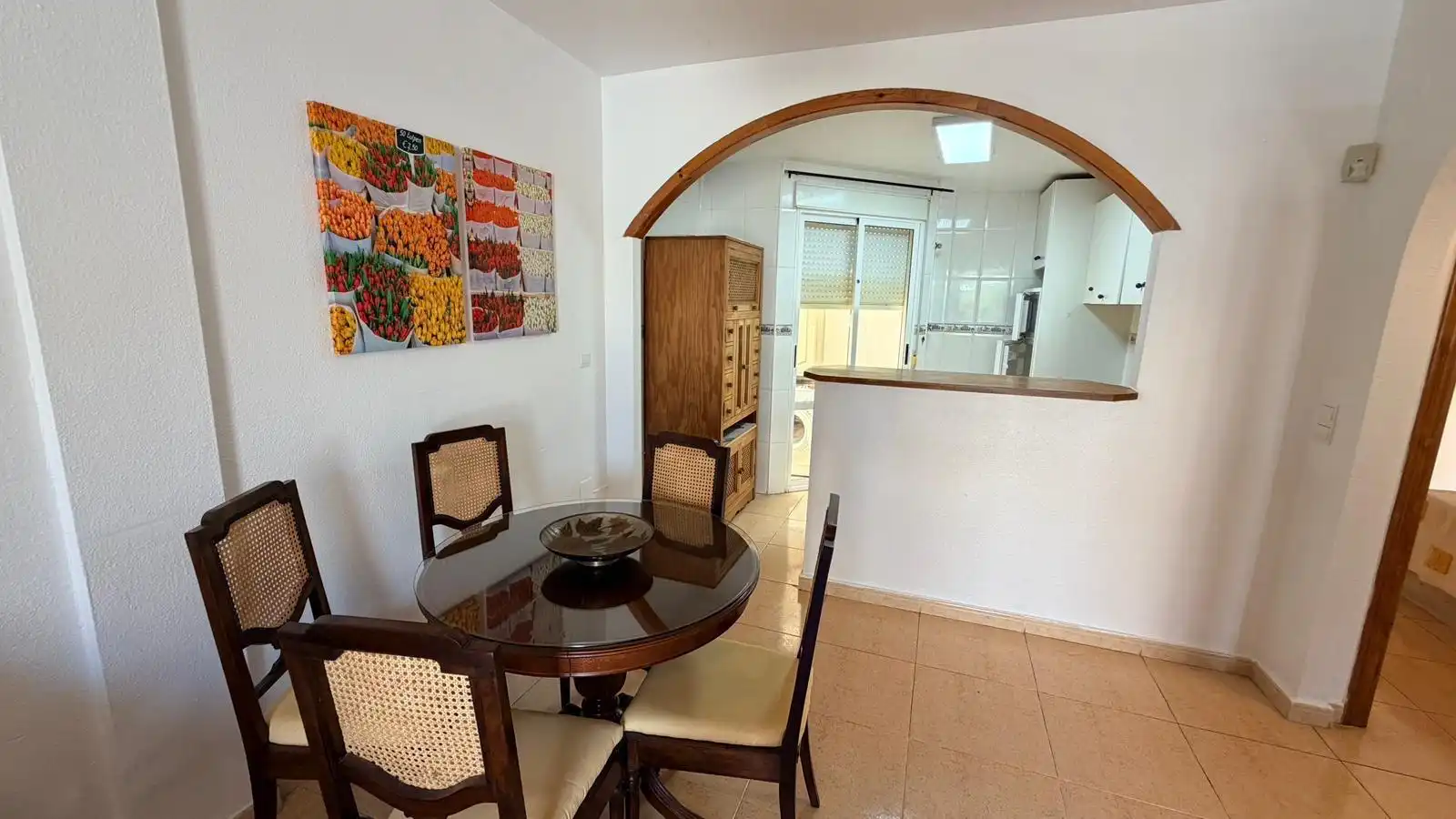 Esszimmer von Erdgeschoss zur Miete in Orihuela mit Klimaanlage, Heizung und Terrasse