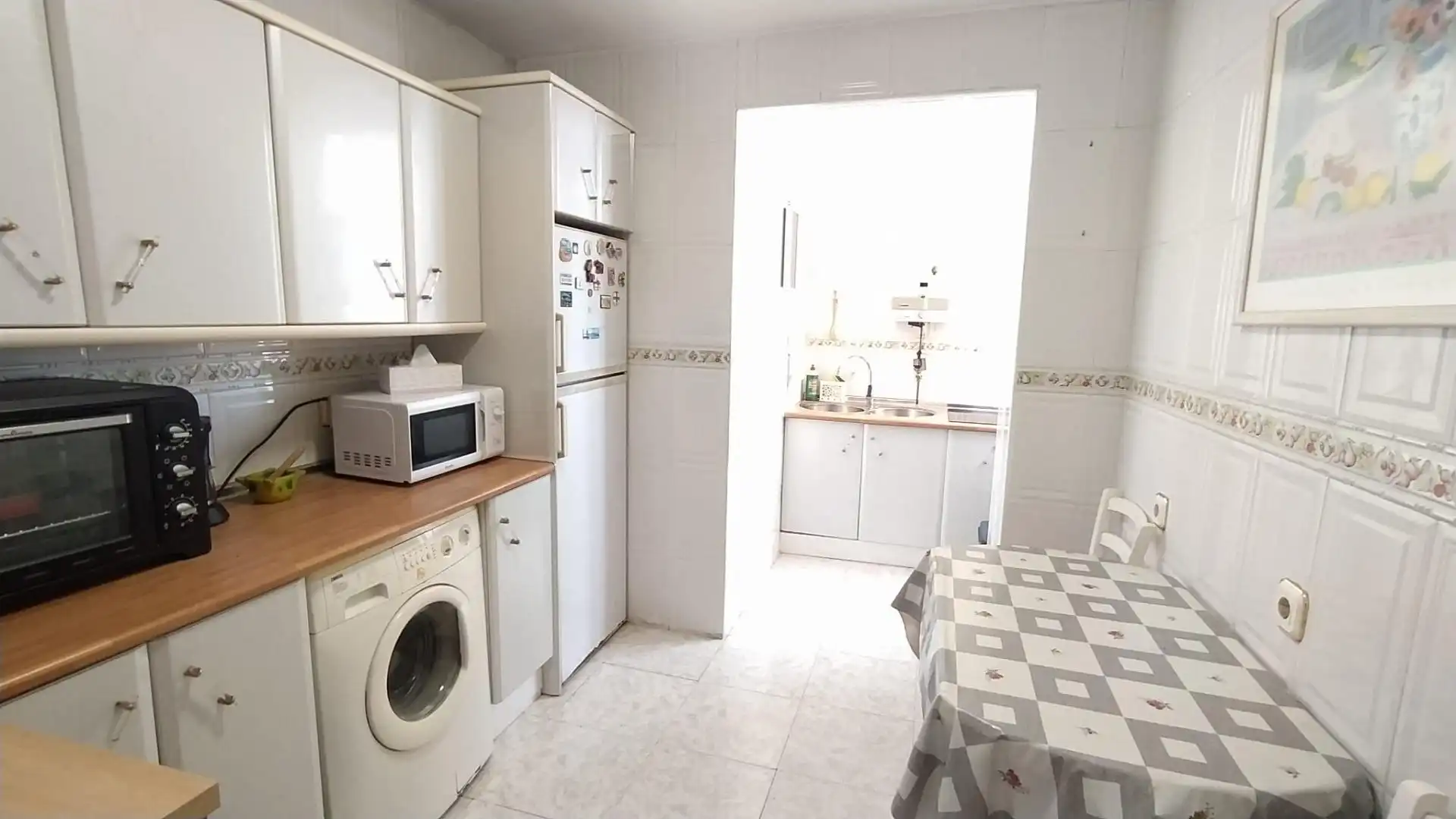 Cuina de Pis en venda en Málaga amb Aire condicionat, Jardí privat i Terrassa