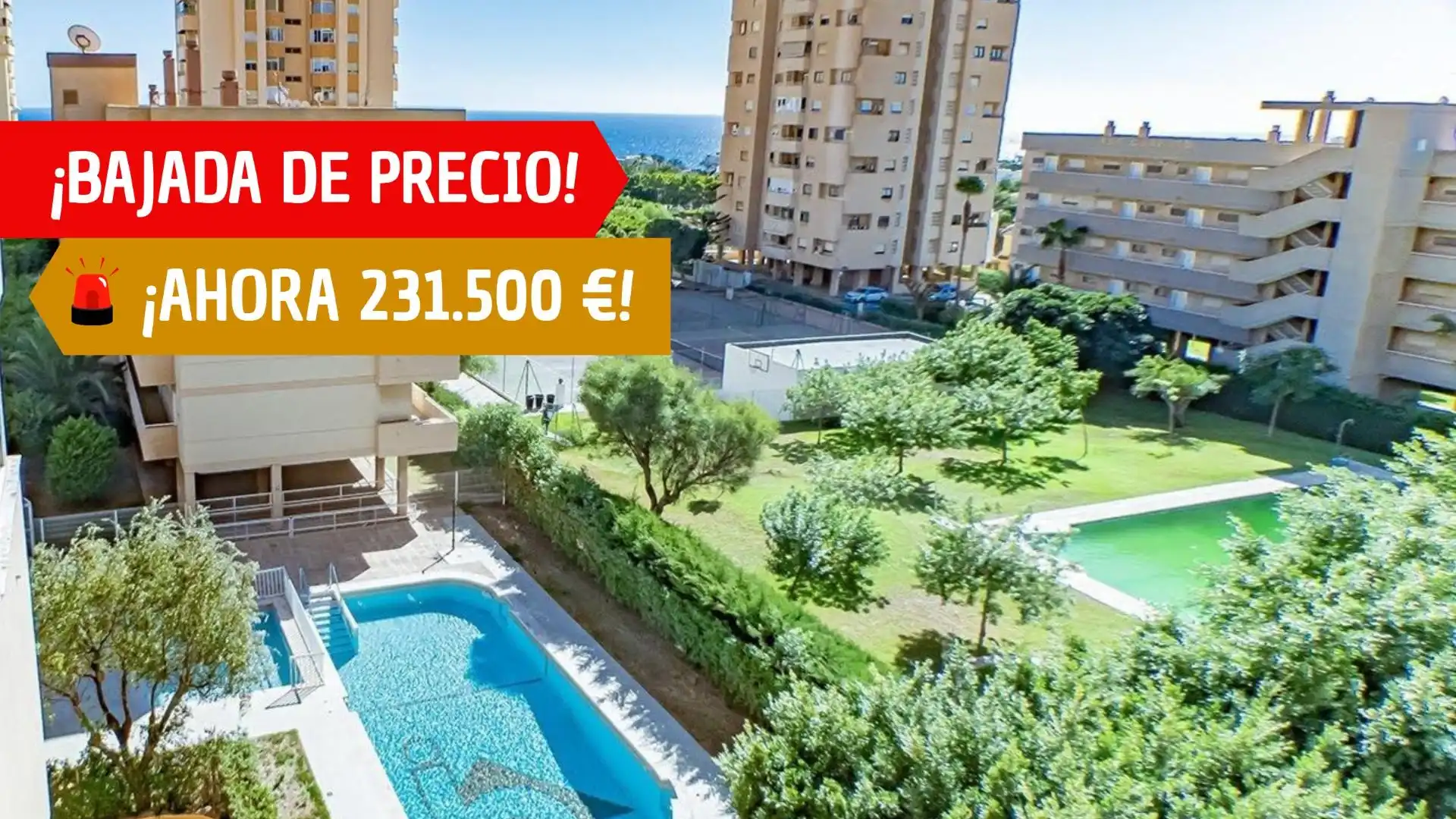 Vista exterior de Pis en venda en Roquetas de Mar amb Aire condicionat, Jardí privat i Terrassa