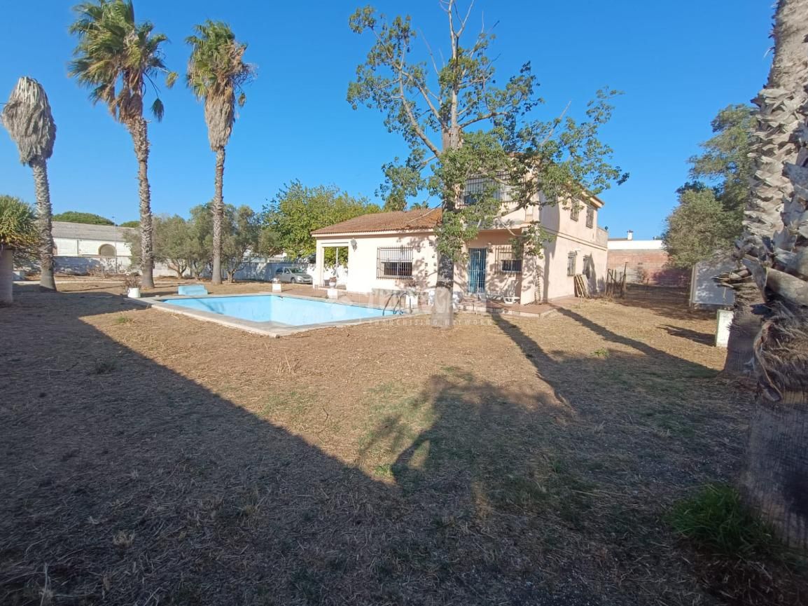 Piscina de Finca rústica en venta en Chiclana de la Frontera