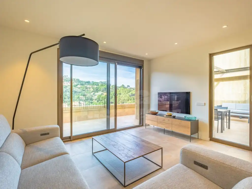 Sala de estar de Apartamento de alquiler en Begur