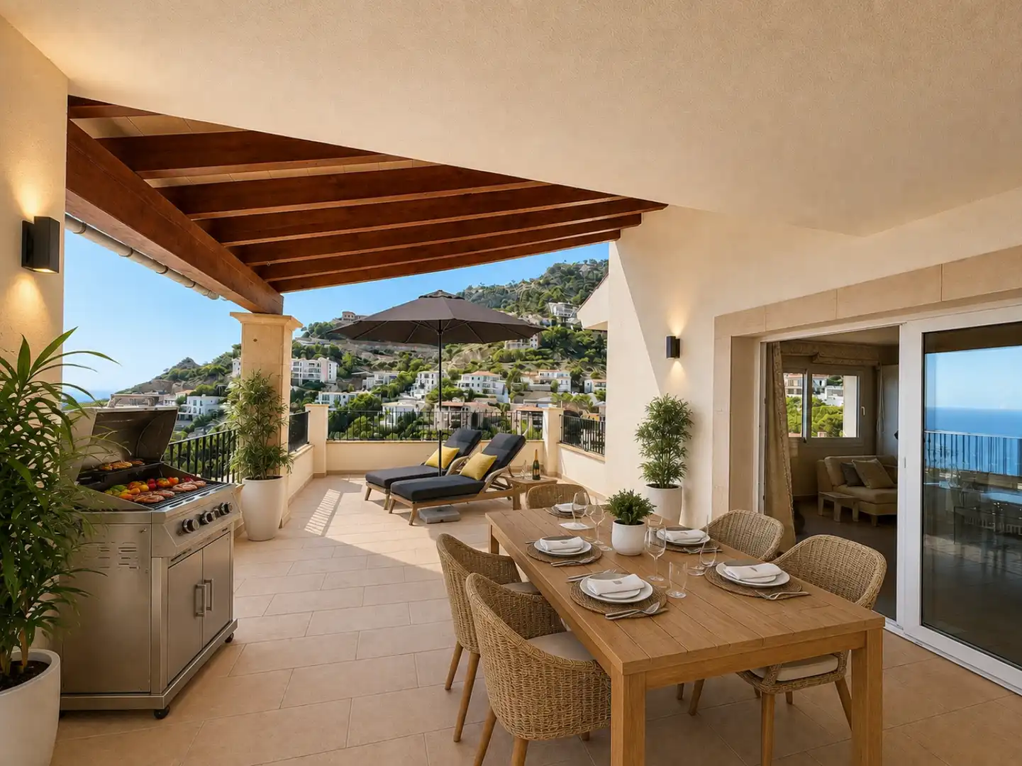 Terraza de Piso en venta en Andratx con Aire acondicionado, Calefacción y Jardín privado