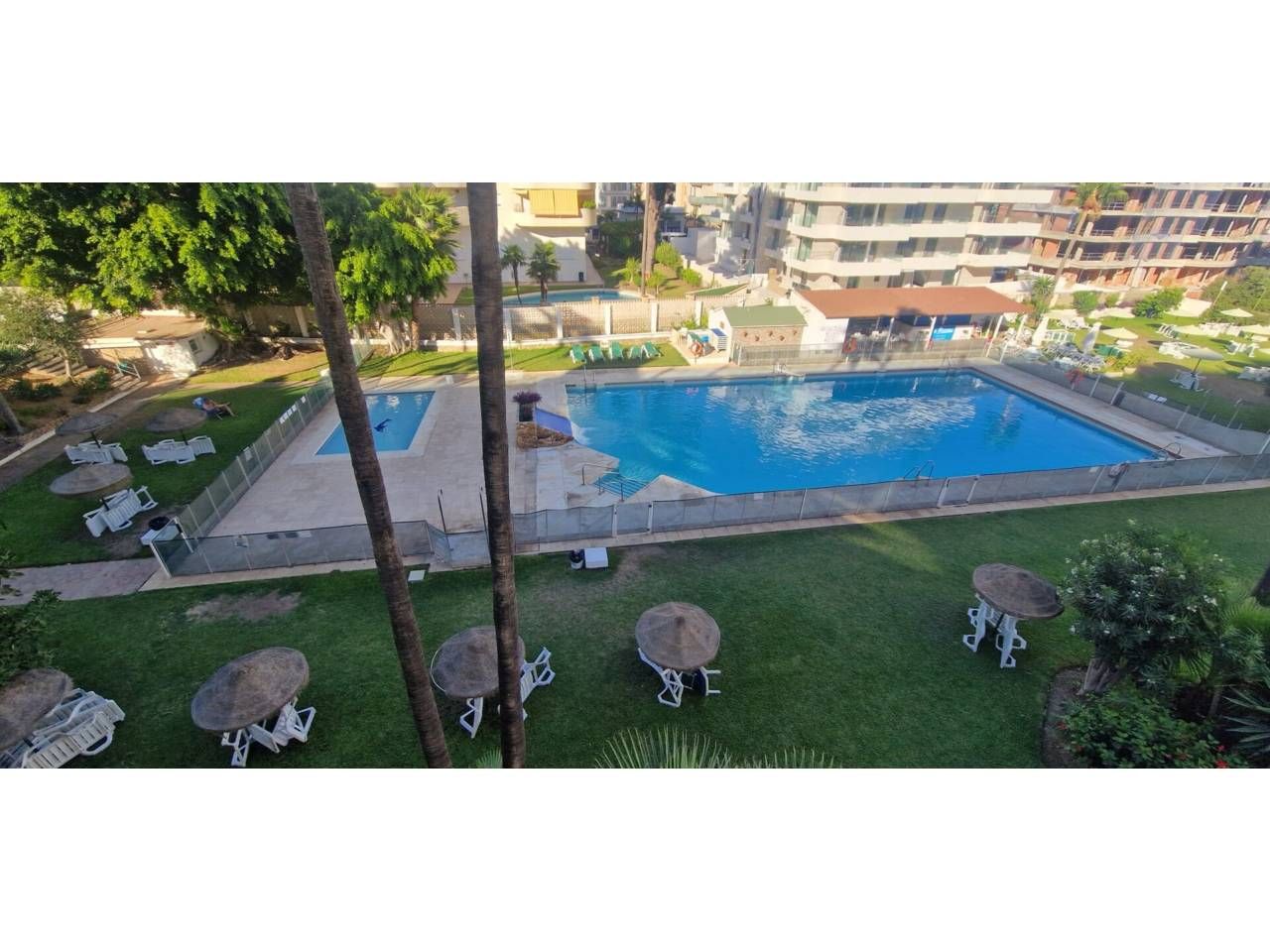 Swimming pool of Study to rent in Benalmádena  with Air Conditioner, Heating and Terrace