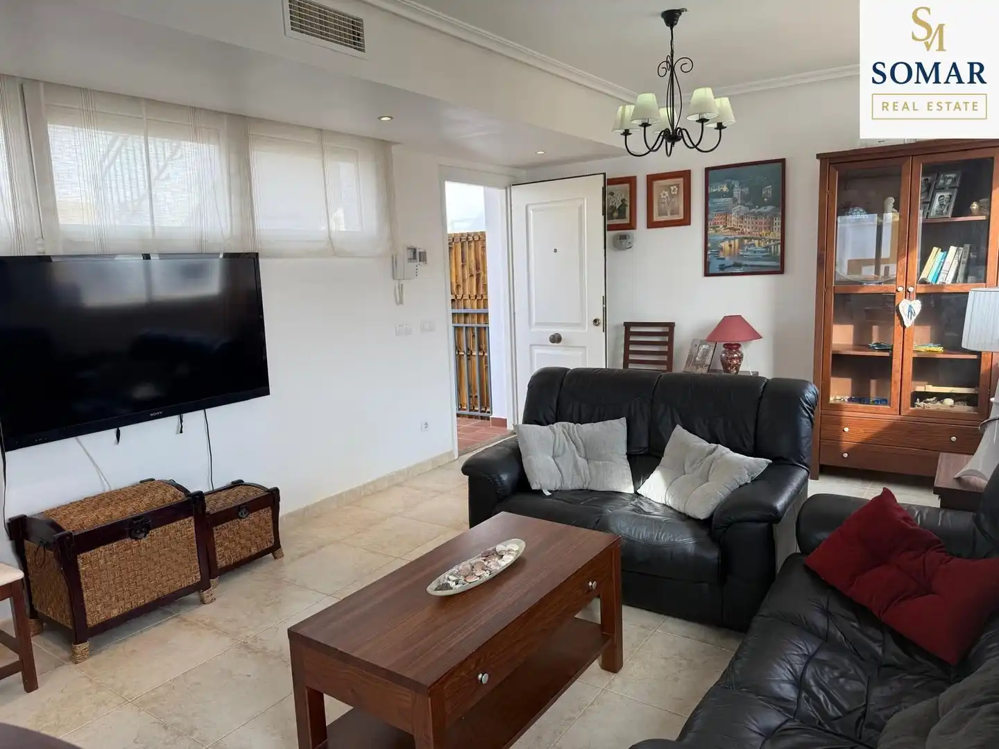 Living room of Attic for sale in Vera  with Private garden, Terrace and Furnished