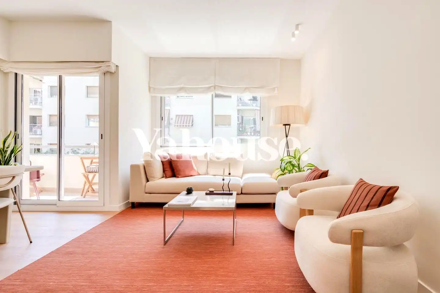 Sala de estar de Piso en venta en Barcelona con Aire acondicionado, Parquet y Balcón