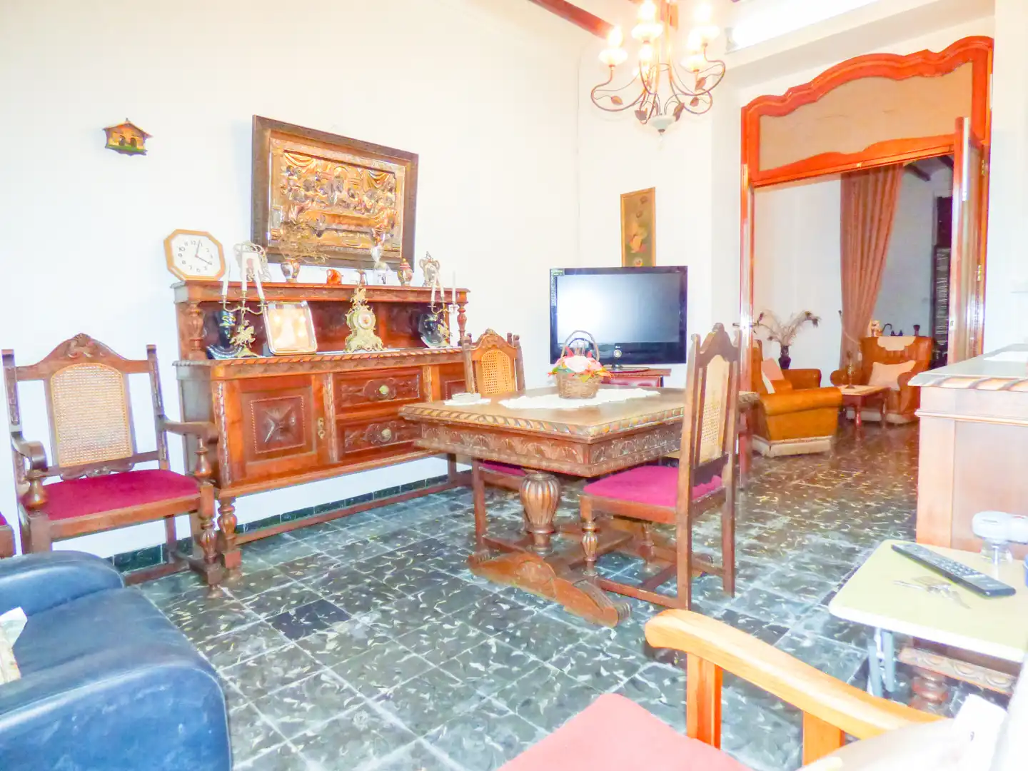 Menjador de Casa adosada en venda en Sagra amb Jardí privat i Terrassa