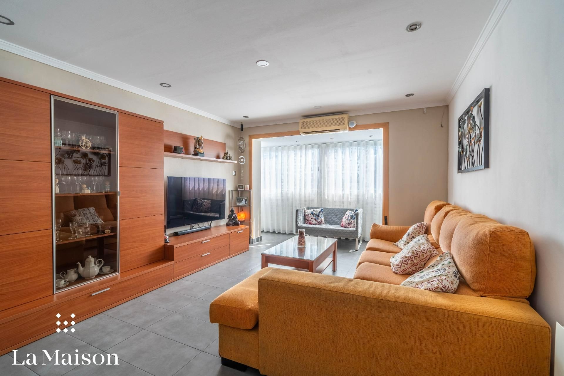 Living room of Flat for sale in Badalona  with Heating, Balcony and Alarm