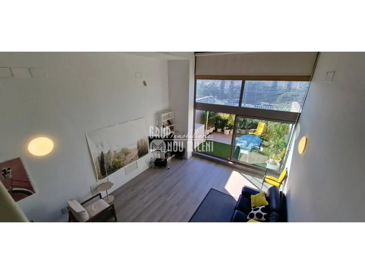 Sala de estar de Loft en venta en Valencia con Aire acondicionado, Parquet y Terraza